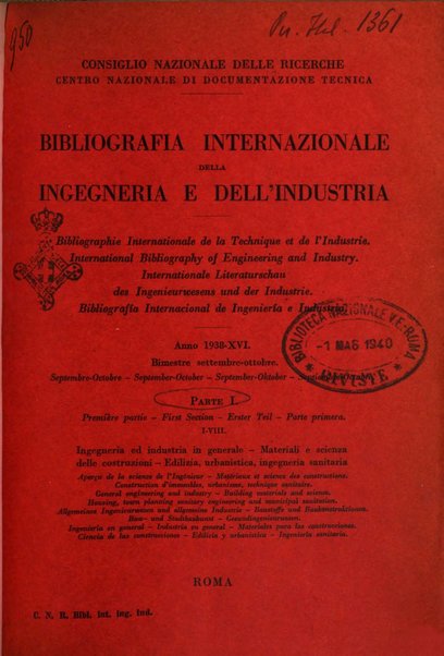 Bibliografia internazionale dell'ingegneria e dell'industria