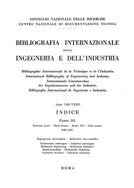 Bibliografia internazionale dell'ingegneria e dell'industria