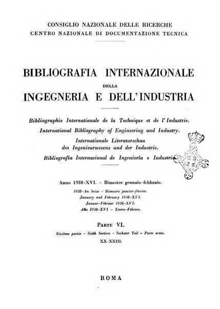 Bibliografia internazionale dell'ingegneria e dell'industria