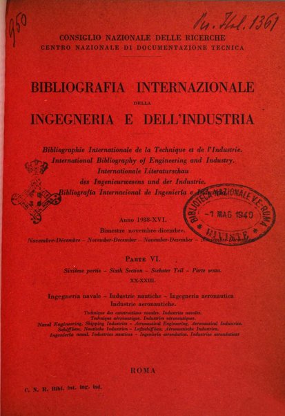 Bibliografia internazionale dell'ingegneria e dell'industria