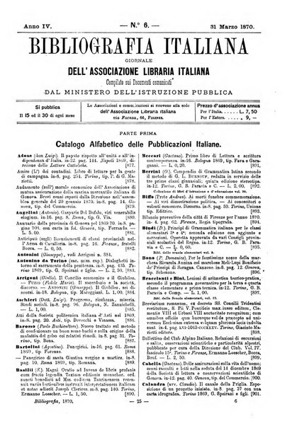 Bibliografia italiana giornale dell'Associazione libraria italiana