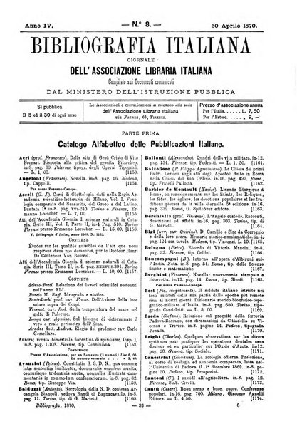 Bibliografia italiana giornale dell'Associazione libraria italiana