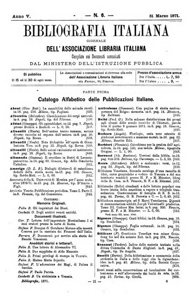 Bibliografia italiana giornale dell'Associazione libraria italiana