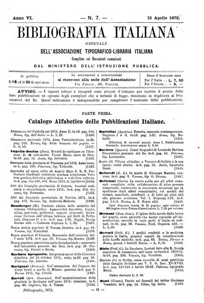 Bibliografia italiana giornale dell'Associazione libraria italiana