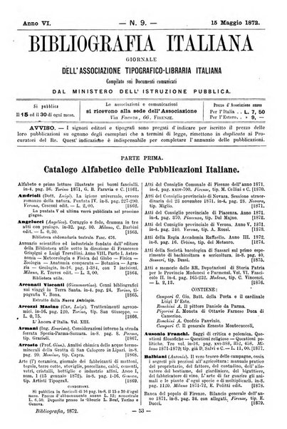 Bibliografia italiana giornale dell'Associazione libraria italiana