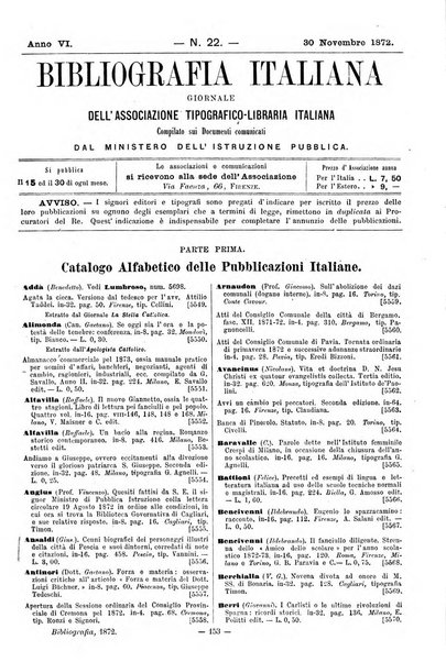 Bibliografia italiana giornale dell'Associazione libraria italiana