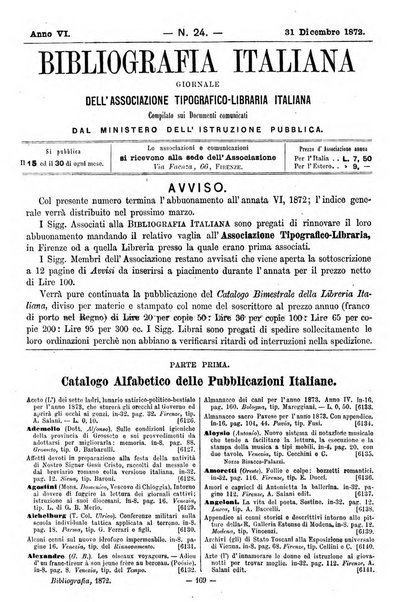 Bibliografia italiana giornale dell'Associazione libraria italiana