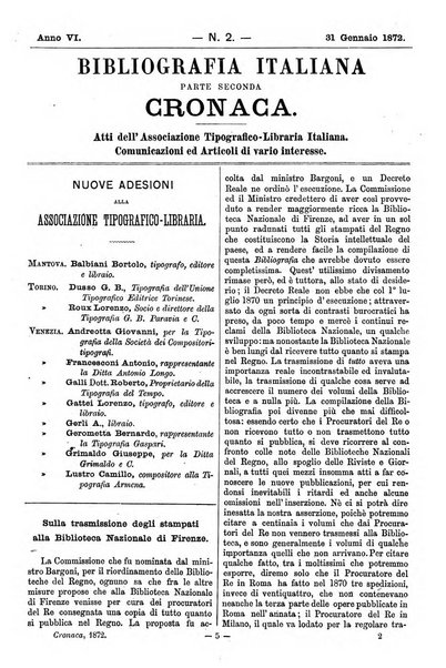 Bibliografia italiana giornale dell'Associazione libraria italiana