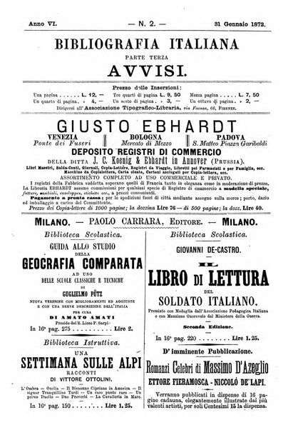 Bibliografia italiana giornale dell'Associazione libraria italiana