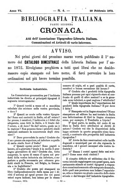 Bibliografia italiana giornale dell'Associazione libraria italiana