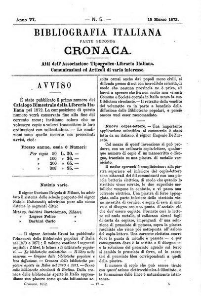 Bibliografia italiana giornale dell'Associazione libraria italiana