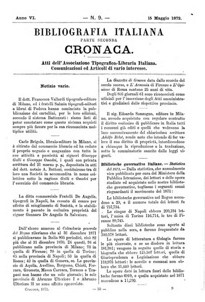 Bibliografia italiana giornale dell'Associazione libraria italiana