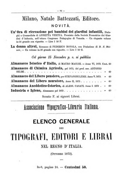 Bibliografia italiana giornale dell'Associazione libraria italiana