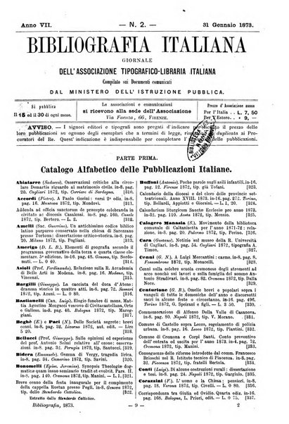 Bibliografia italiana giornale dell'Associazione libraria italiana