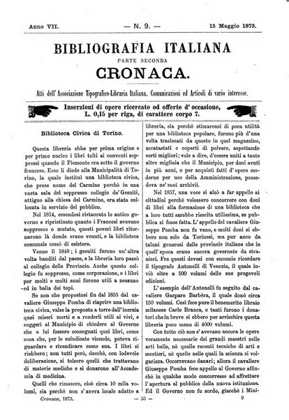 Bibliografia italiana giornale dell'Associazione libraria italiana