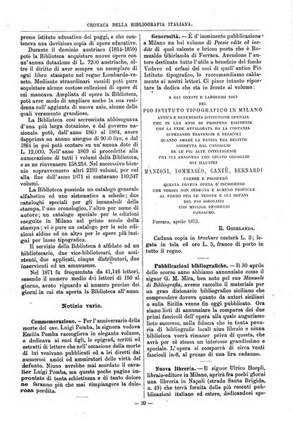 Bibliografia italiana giornale dell'Associazione libraria italiana