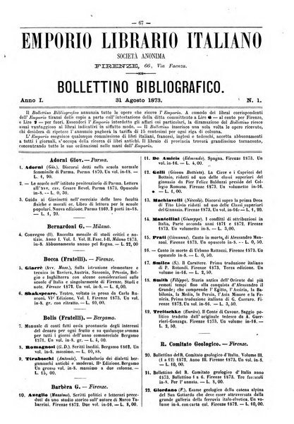 Bibliografia italiana giornale dell'Associazione libraria italiana