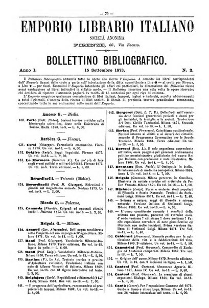 Bibliografia italiana giornale dell'Associazione libraria italiana