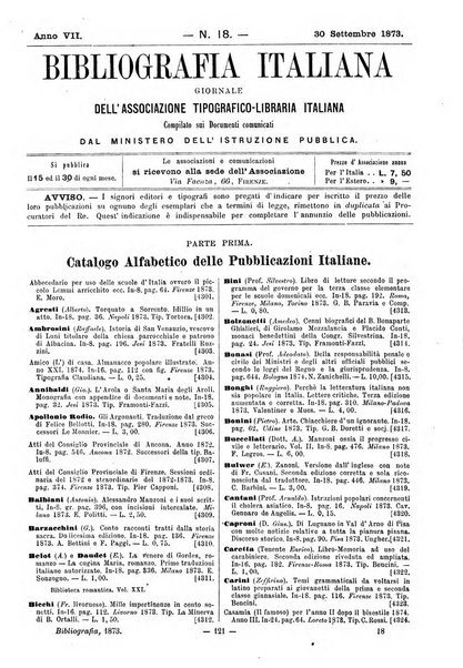 Bibliografia italiana giornale dell'Associazione libraria italiana