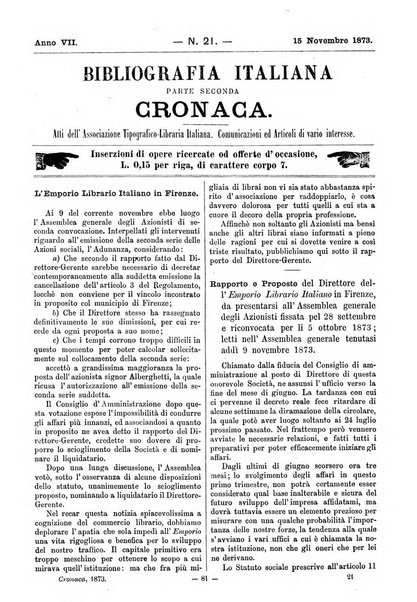 Bibliografia italiana giornale dell'Associazione libraria italiana