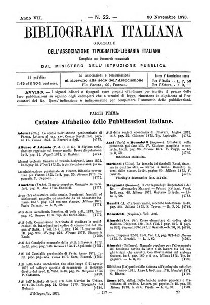 Bibliografia italiana giornale dell'Associazione libraria italiana