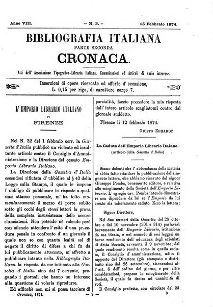 Bibliografia italiana giornale dell'Associazione libraria italiana