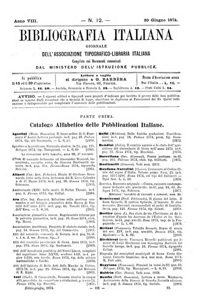 Bibliografia italiana giornale dell'Associazione libraria italiana