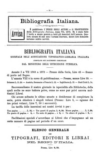 Bibliografia italiana giornale dell'Associazione libraria italiana