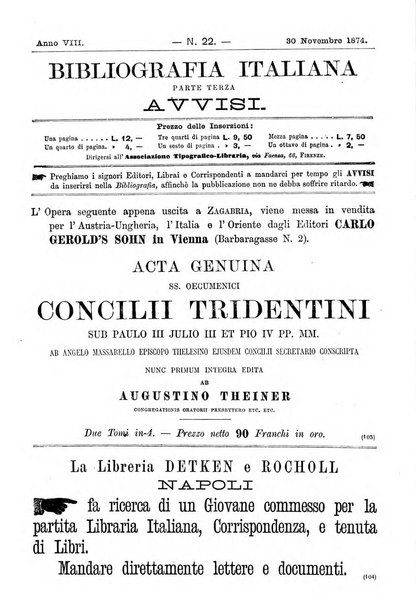 Bibliografia italiana giornale dell'Associazione libraria italiana