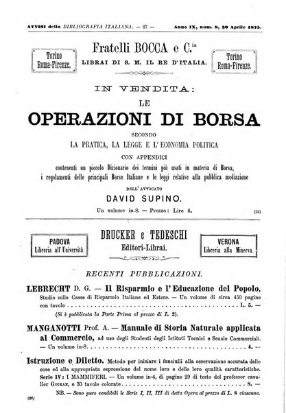 Bibliografia italiana giornale dell'Associazione libraria italiana