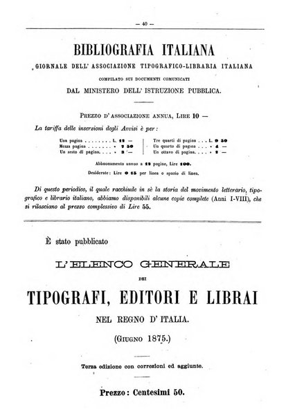 Bibliografia italiana giornale dell'Associazione libraria italiana