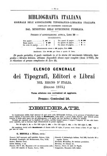 Bibliografia italiana giornale dell'Associazione libraria italiana