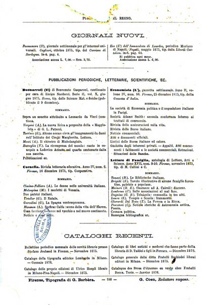 Bibliografia italiana giornale dell'Associazione libraria italiana