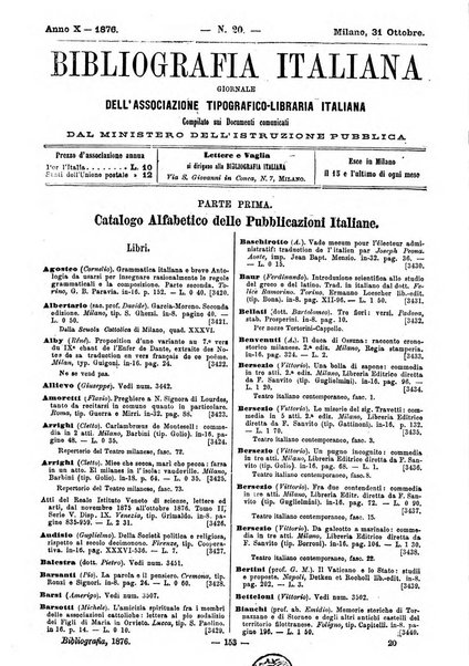 Bibliografia italiana giornale dell'Associazione libraria italiana