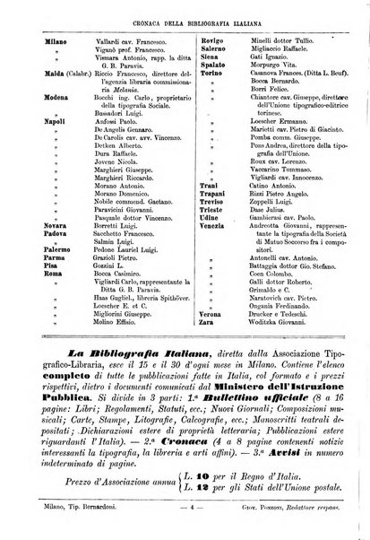 Bibliografia italiana giornale dell'Associazione libraria italiana