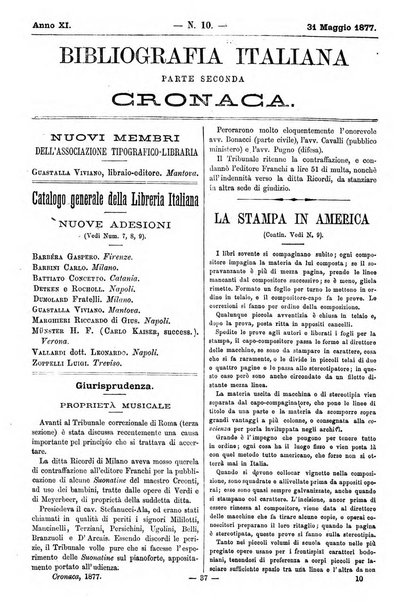 Bibliografia italiana giornale dell'Associazione libraria italiana