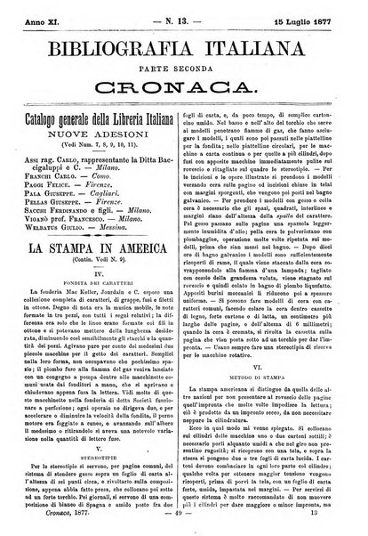 Bibliografia italiana giornale dell'Associazione libraria italiana