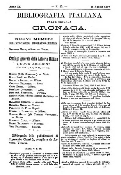 Bibliografia italiana giornale dell'Associazione libraria italiana