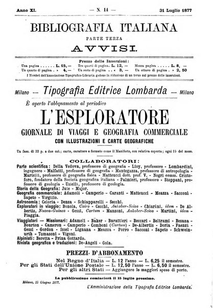 Bibliografia italiana giornale dell'Associazione libraria italiana