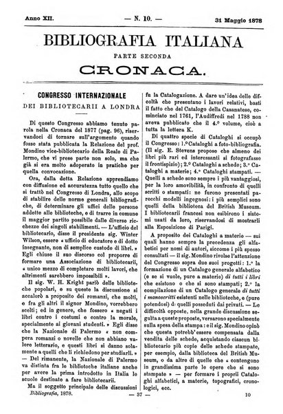 Bibliografia italiana giornale dell'Associazione libraria italiana