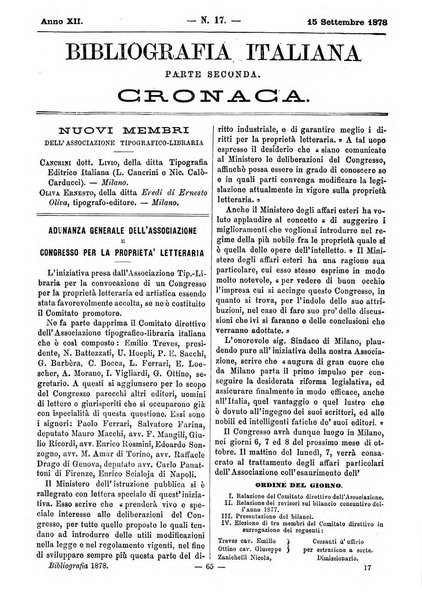 Bibliografia italiana giornale dell'Associazione libraria italiana