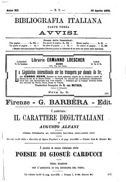 Bibliografia italiana giornale dell'Associazione libraria italiana