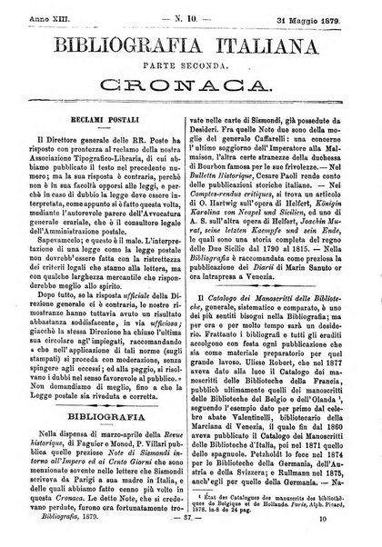 Bibliografia italiana giornale dell'Associazione libraria italiana