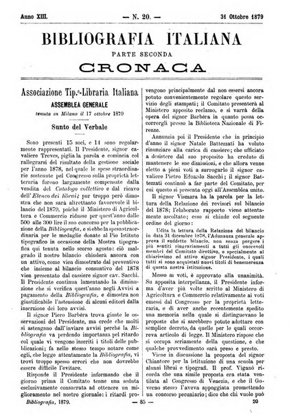 Bibliografia italiana giornale dell'Associazione libraria italiana