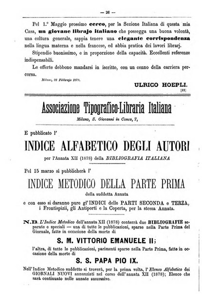 Bibliografia italiana giornale dell'Associazione libraria italiana