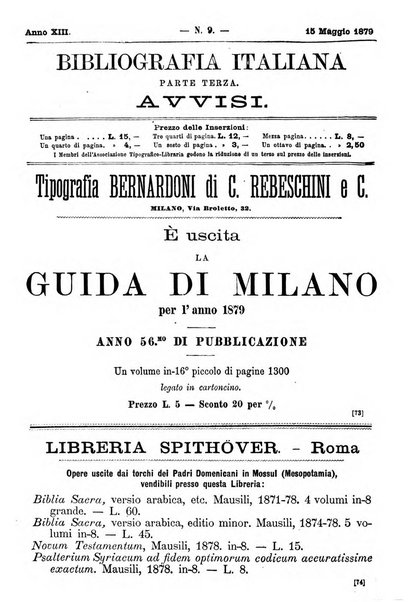 Bibliografia italiana giornale dell'Associazione libraria italiana