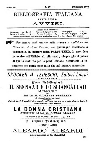 Bibliografia italiana giornale dell'Associazione libraria italiana