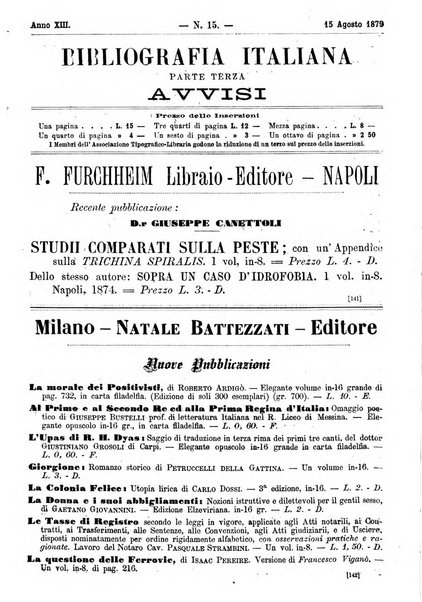 Bibliografia italiana giornale dell'Associazione libraria italiana