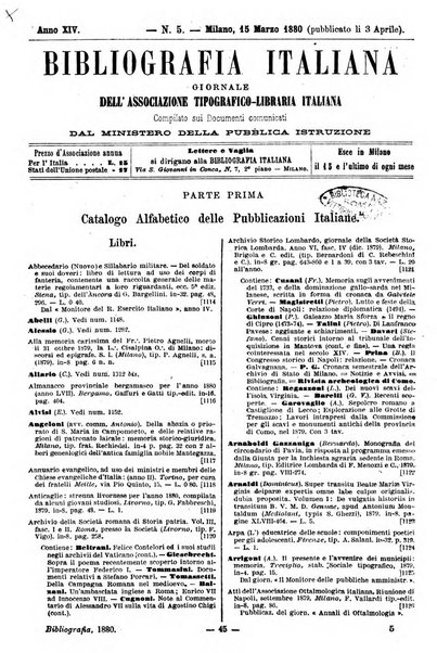 Bibliografia italiana giornale dell'Associazione libraria italiana