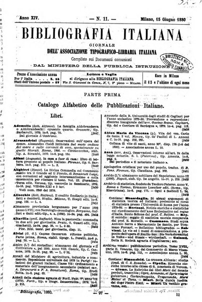 Bibliografia italiana giornale dell'Associazione libraria italiana